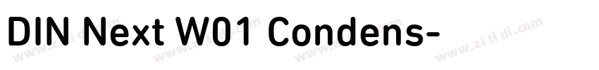 DIN Next W01 Condens字体转换 DIN Next W01 Condens字体转换